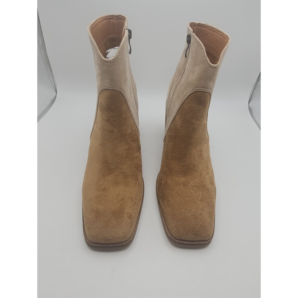Beast Fashion Women's Two-Tone Ankle Boots Western Boot Suede Boots Sz 8.5